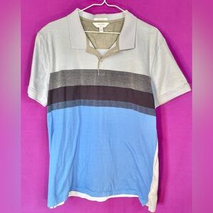 Calvin Klein Men's Multi-Striped Polo Men’s Shirt